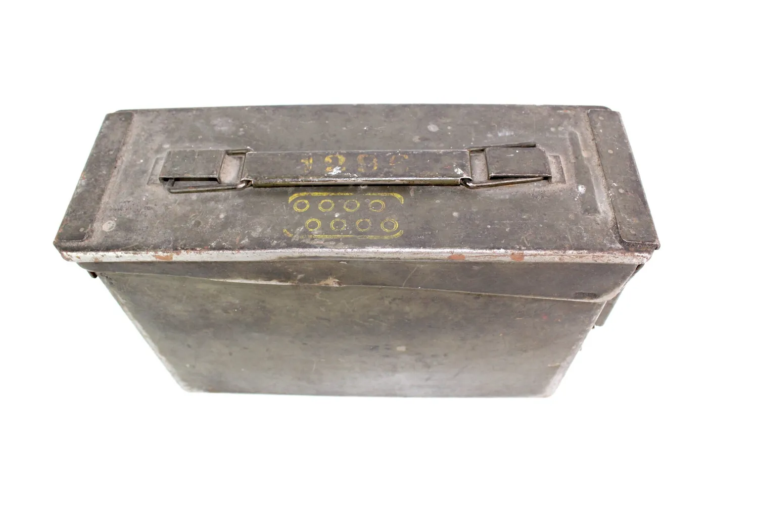 Mon Ami(e) Vintage Munitionskiste Eisen 1940er 27 cm