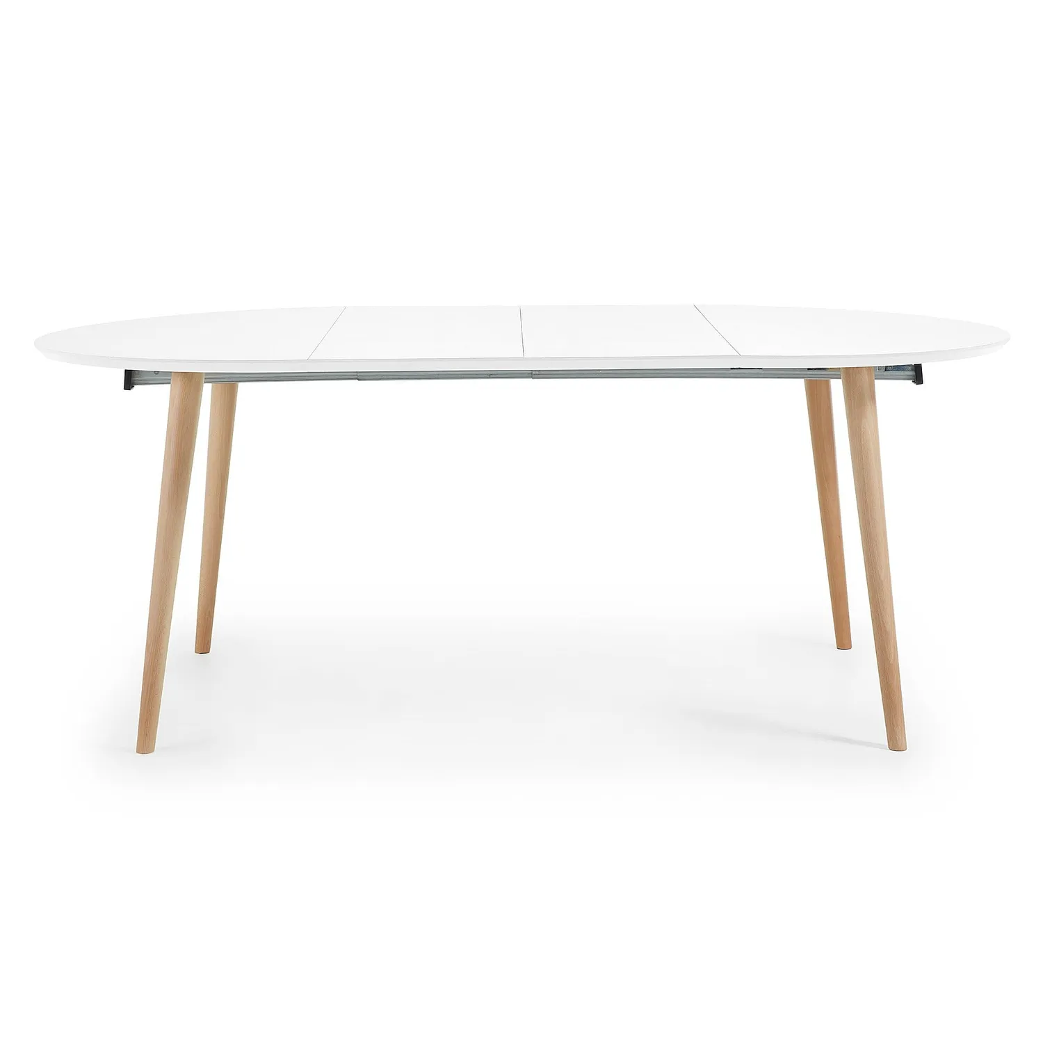 Kave Home Oqui Ausziehtisch weiss 120-200 cm ausziehbar