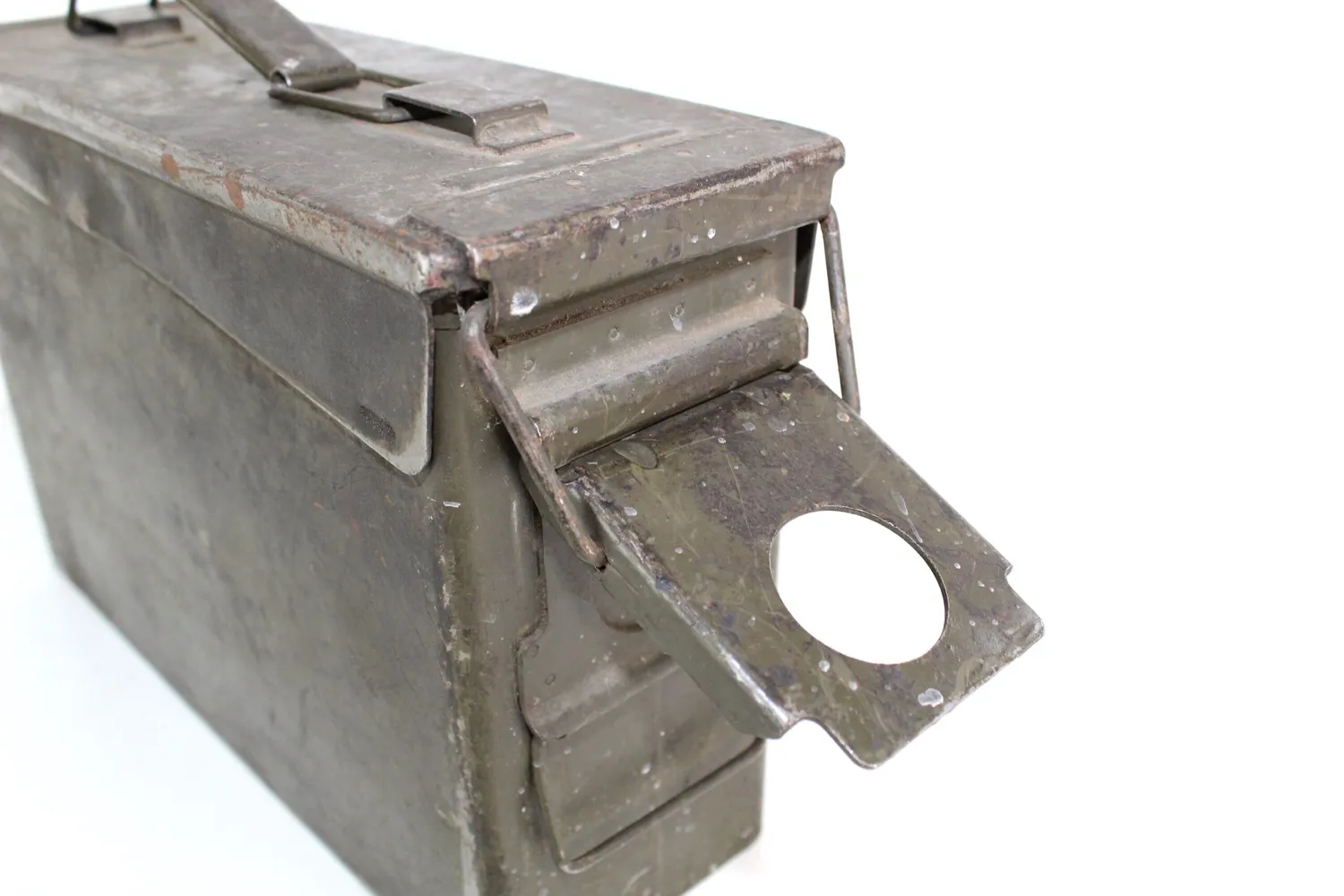 Mon Ami(e) Vintage Munitionskiste Eisen 1940er 27 cm