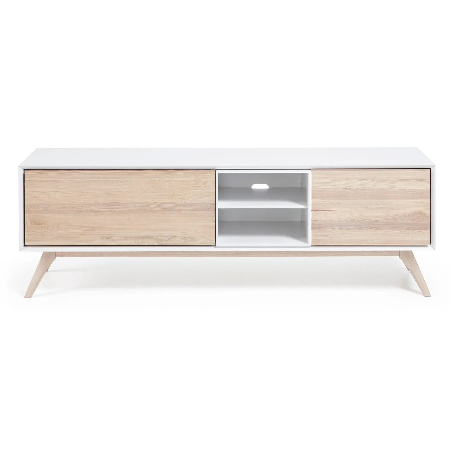 Kave Home Eunice TV-Lowboard weiß Holz