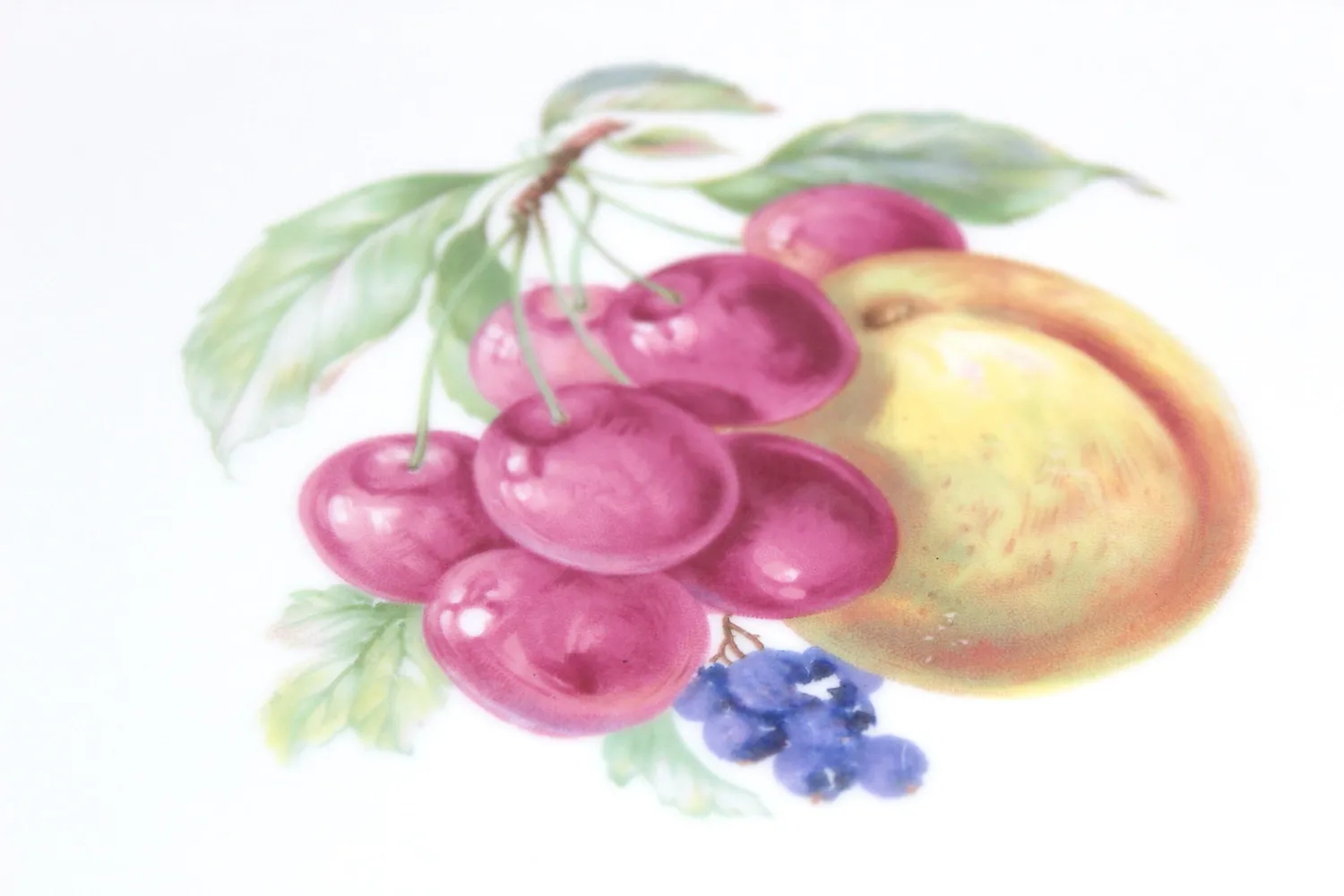 Mon Ami(e) Vintage Goldrand Obstteller Porzellan 25,5 cm