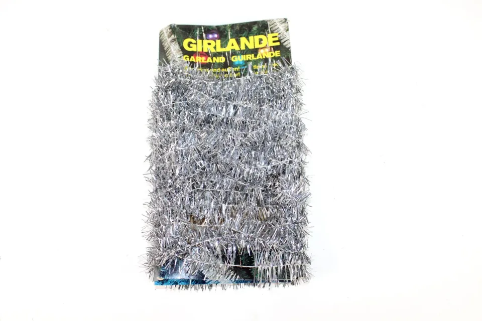 Mon Ami(e) Vintage Weihnachtsgirlande silber schwer entflammbar