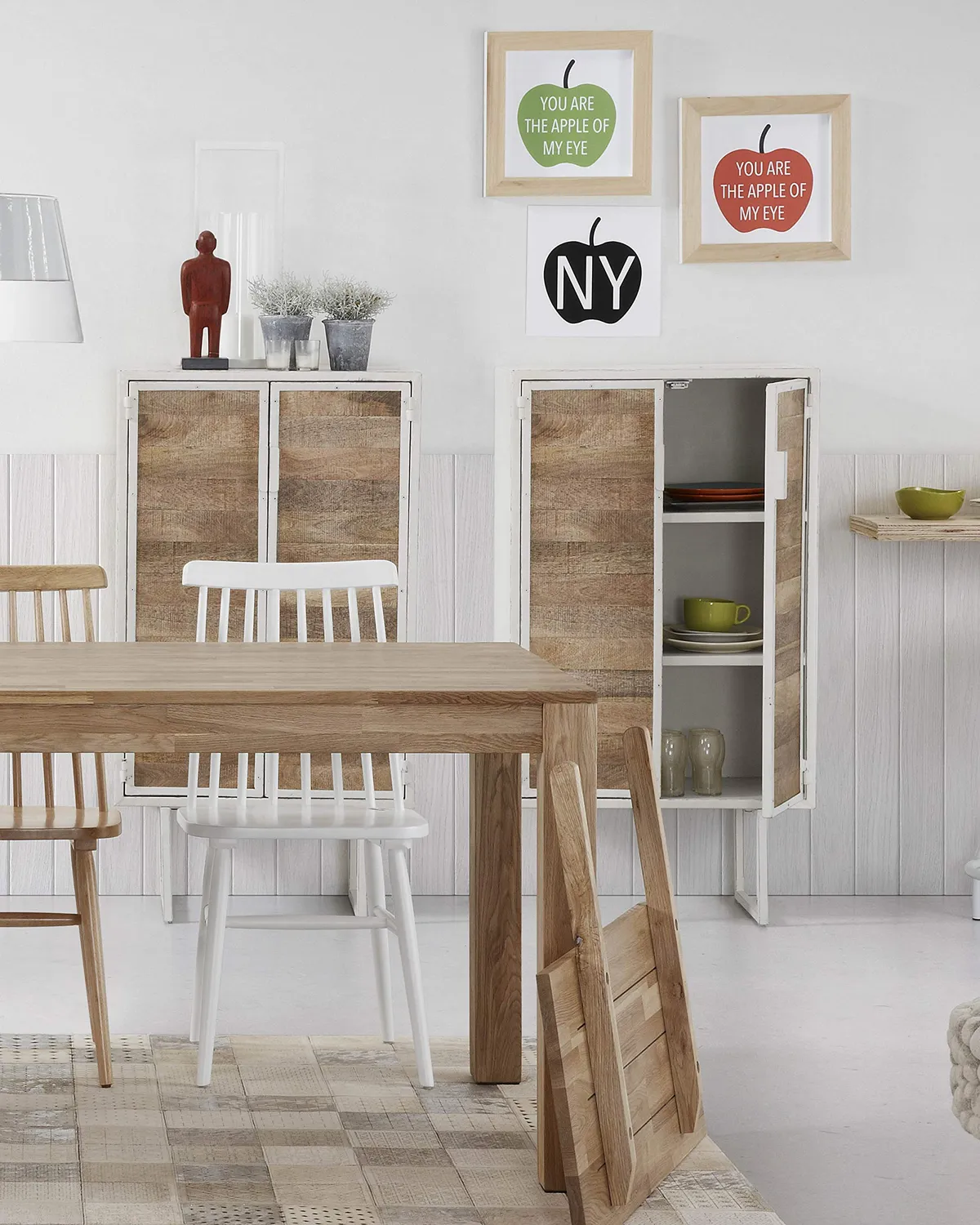 Kave Home Isbel Esstisch Eiche ausziehbar