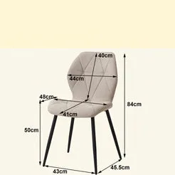 In And OutdoorMatch Esszimmerstuhl Leinen Metallbeine modern
