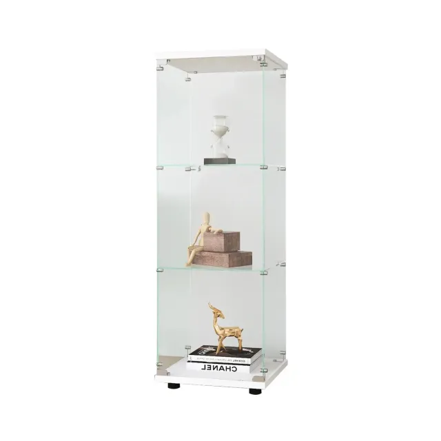 In And OutdoorMatch Vitrine Glas 3 Böden 1 Tür