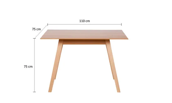 Kundler Home Die Natürliche Essgruppe 3-tlg. Buche