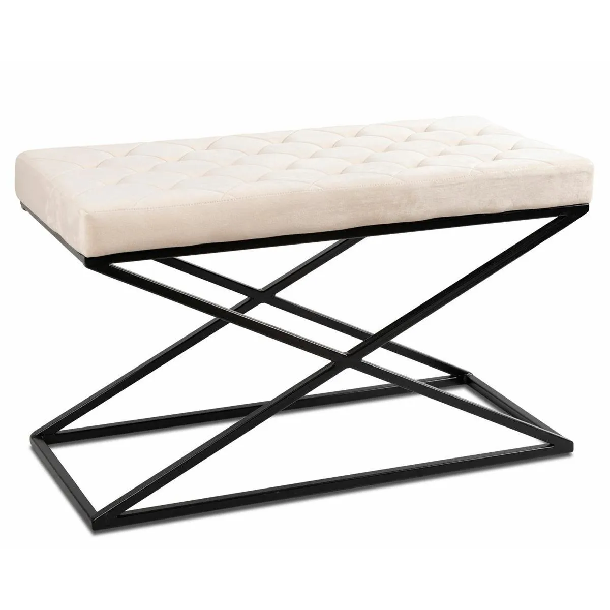 HOWHOMELY DESK Hocker Metall gesteppt