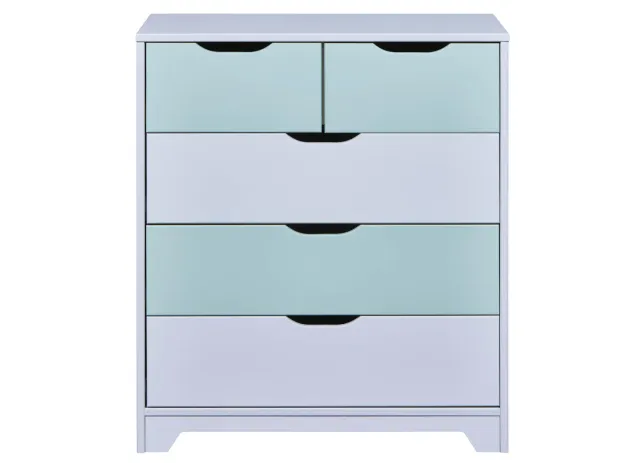 Inter Link Prati Kommode 5 Schubladen Hellgrau 82 cm