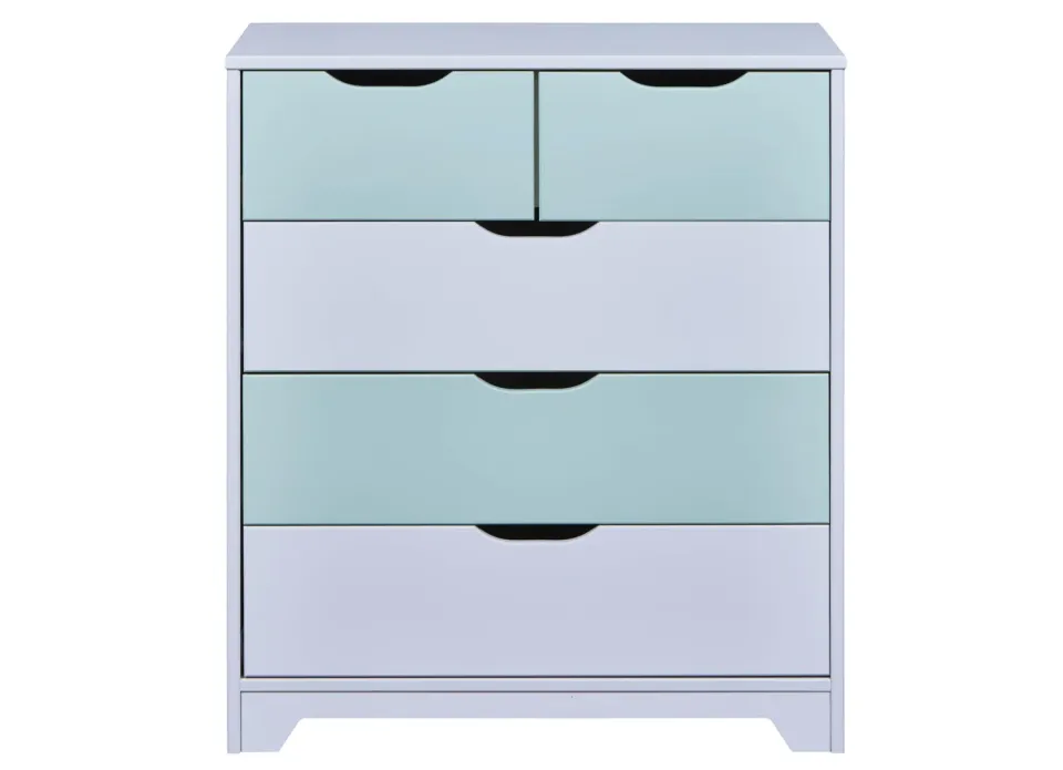 Inter Link Prati Kommode 5 Schubladen Hellgrau 82 cm