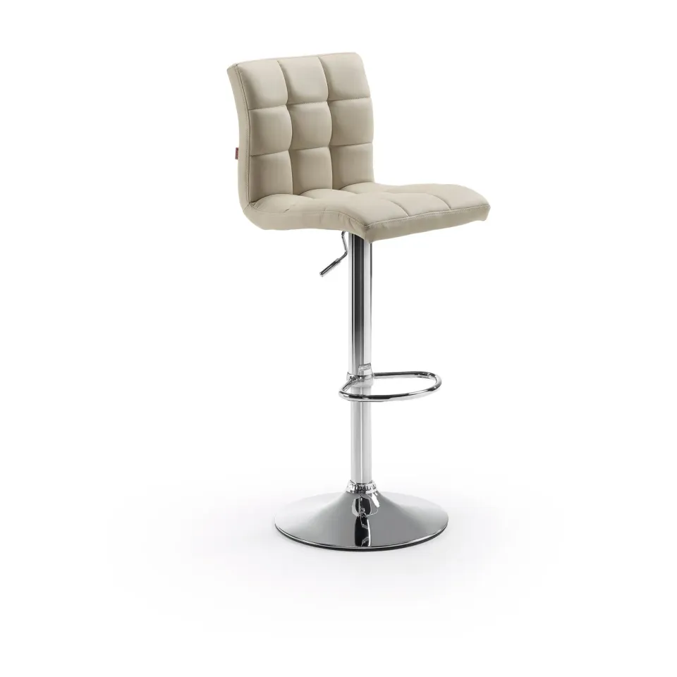 Kave Home Crema Barhocker Kunstleder höhenverstellbar