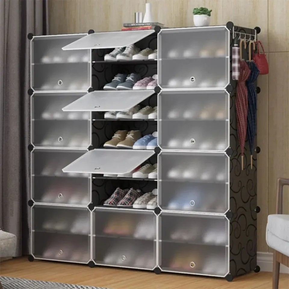 In And OutdoorMatch Schuhschrank 48 Paar 24 Fächer modular