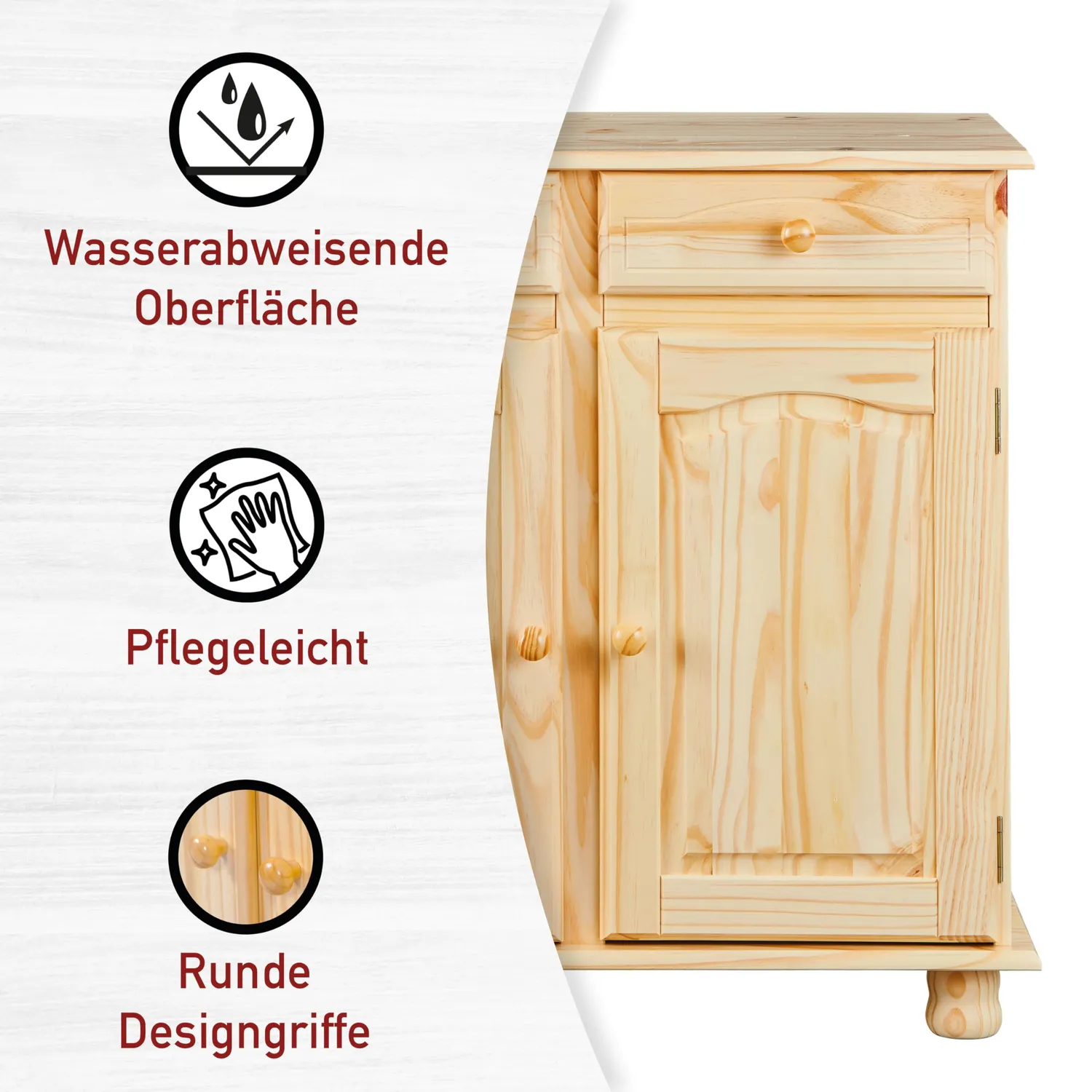 Inter Link Pamina Kommode Sideboard Kiefer massiv