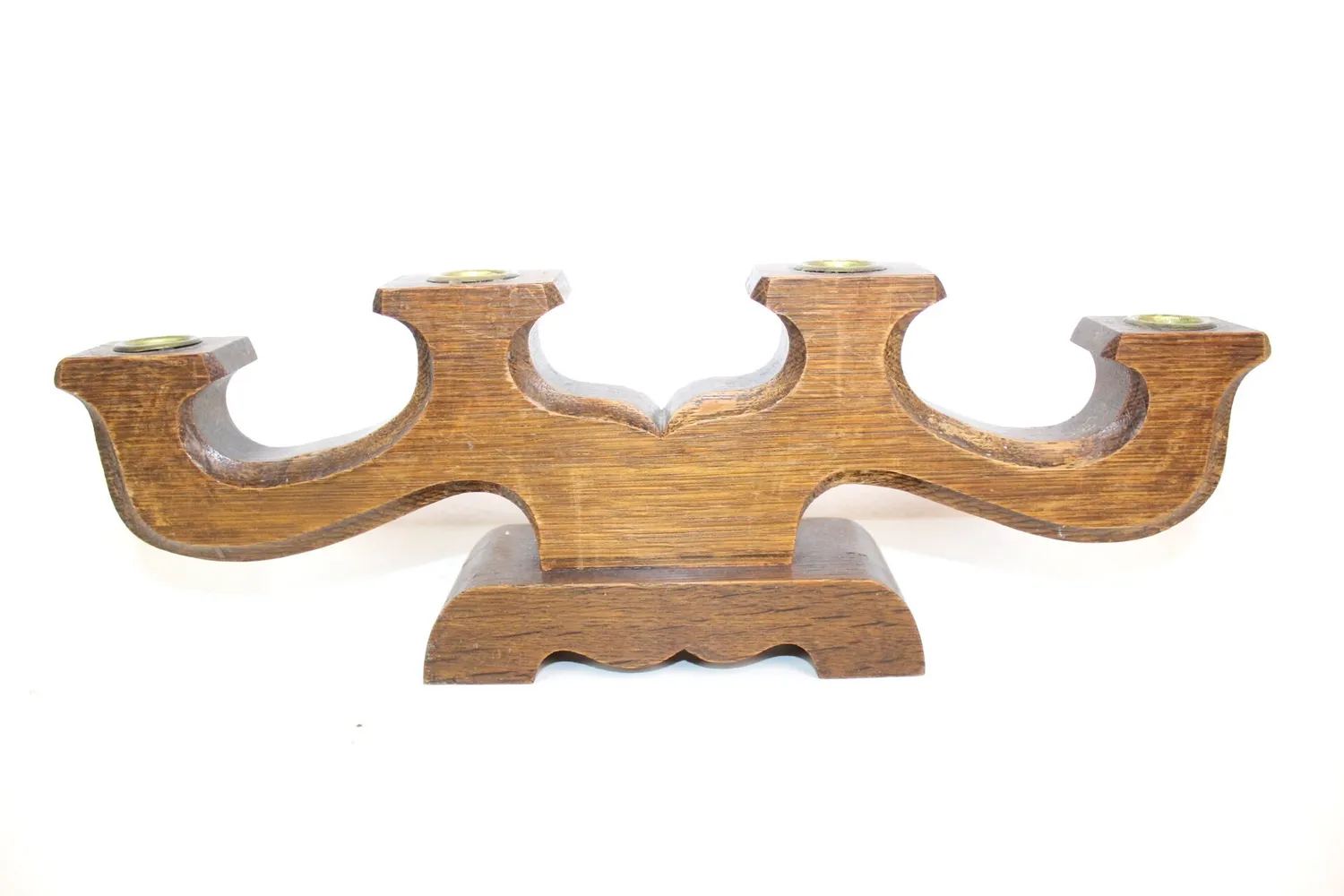 Mon Ami(e) Vintage Kerzenständer Eiche 38 cm Massivholz