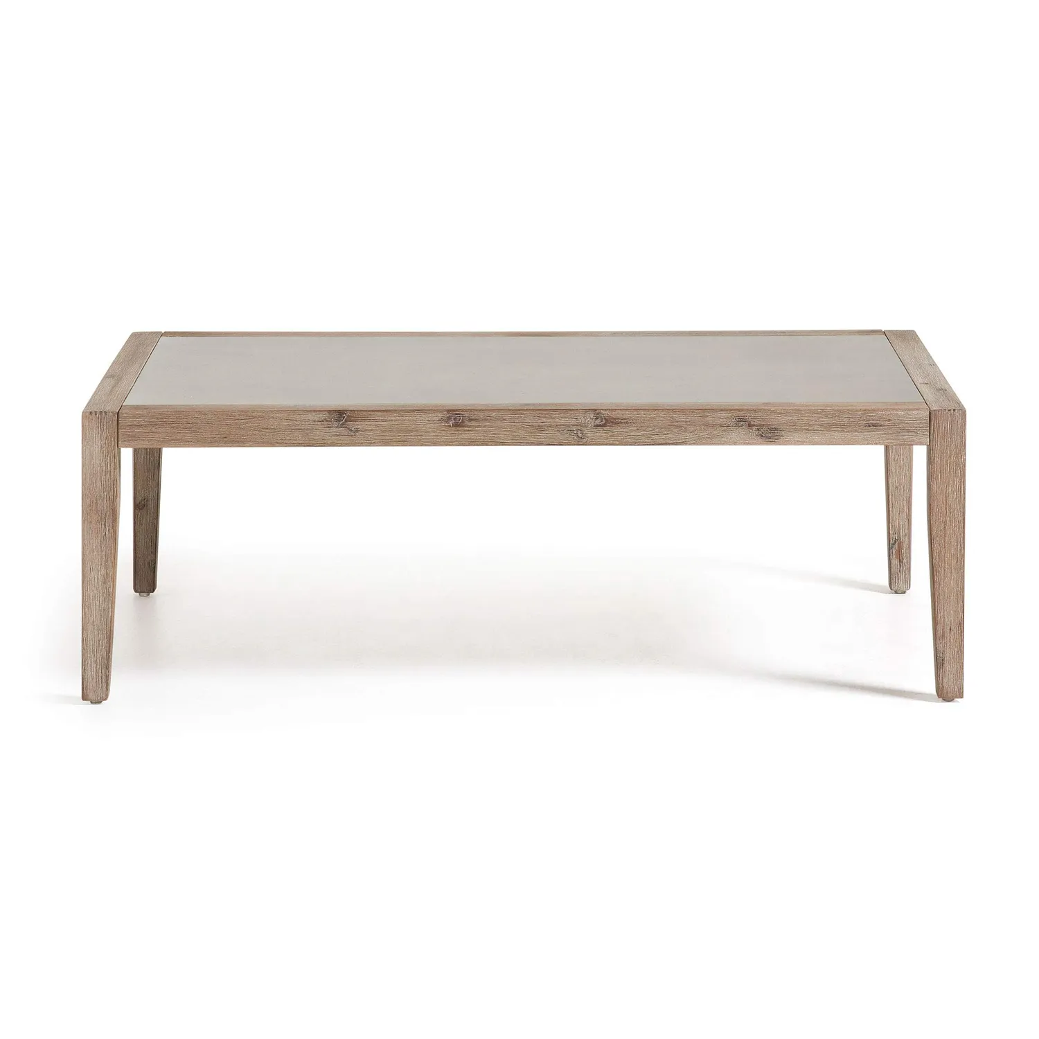 Kave Home Vetter Couchtisch 120x70 Zement Eukalyptus
