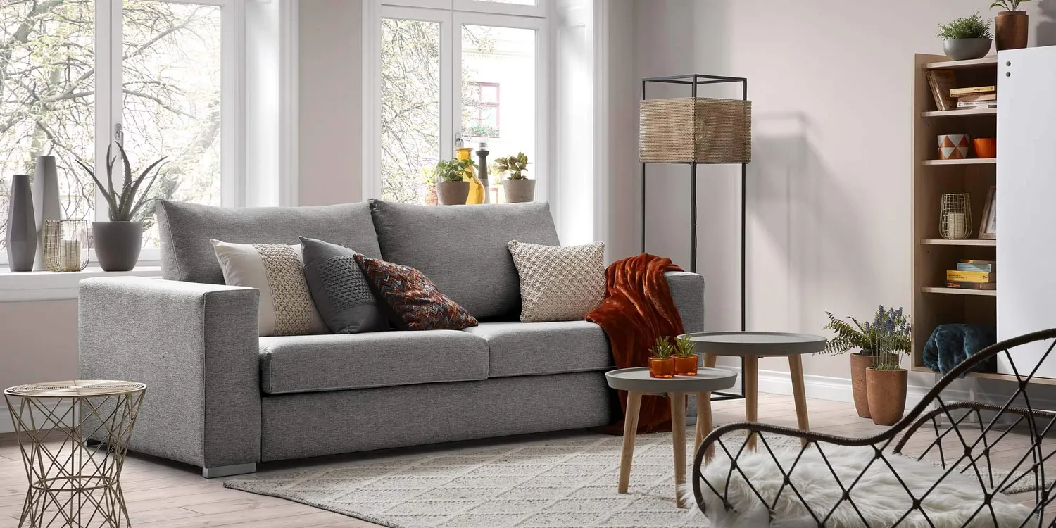 Kave Home Iode Beistelltisch rund Ø 33 cm Gold Stahl