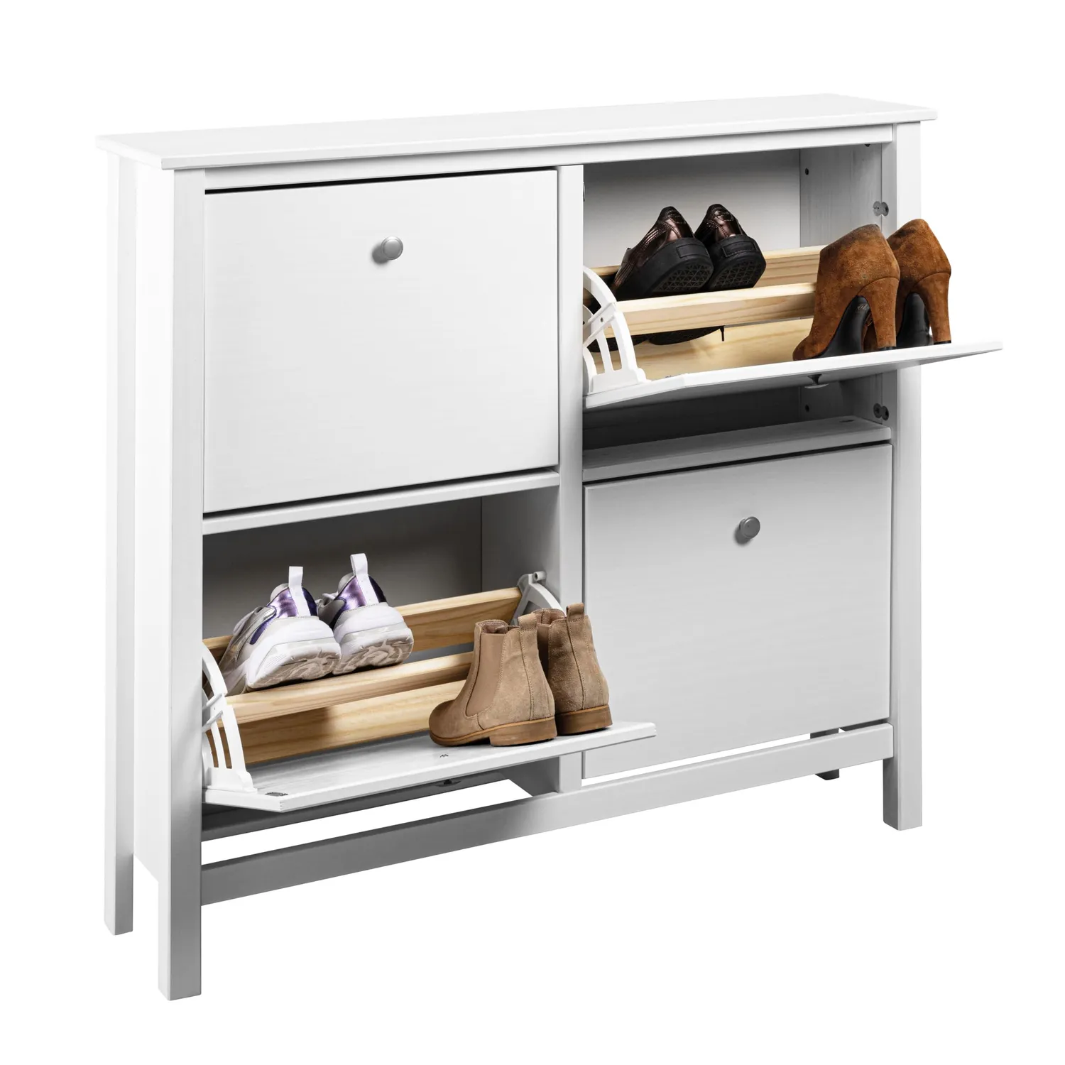 Inter Link Pinora Schuhschrank weiß 12 Paar Schuhe