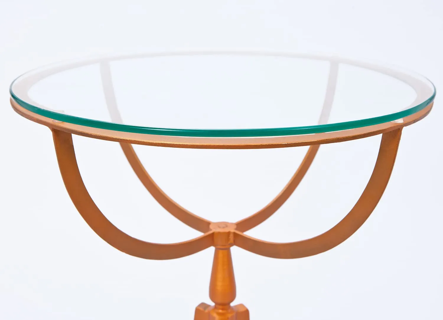 Inter Link 85300413 Beistelltisch kupfer Glas 50 cm Art-Deco