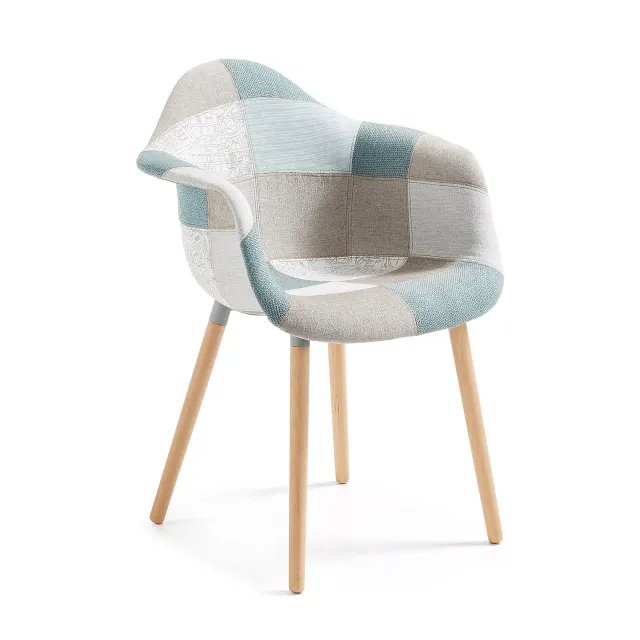 Kave Home Kevya Esszimmerstuhl Patchwork