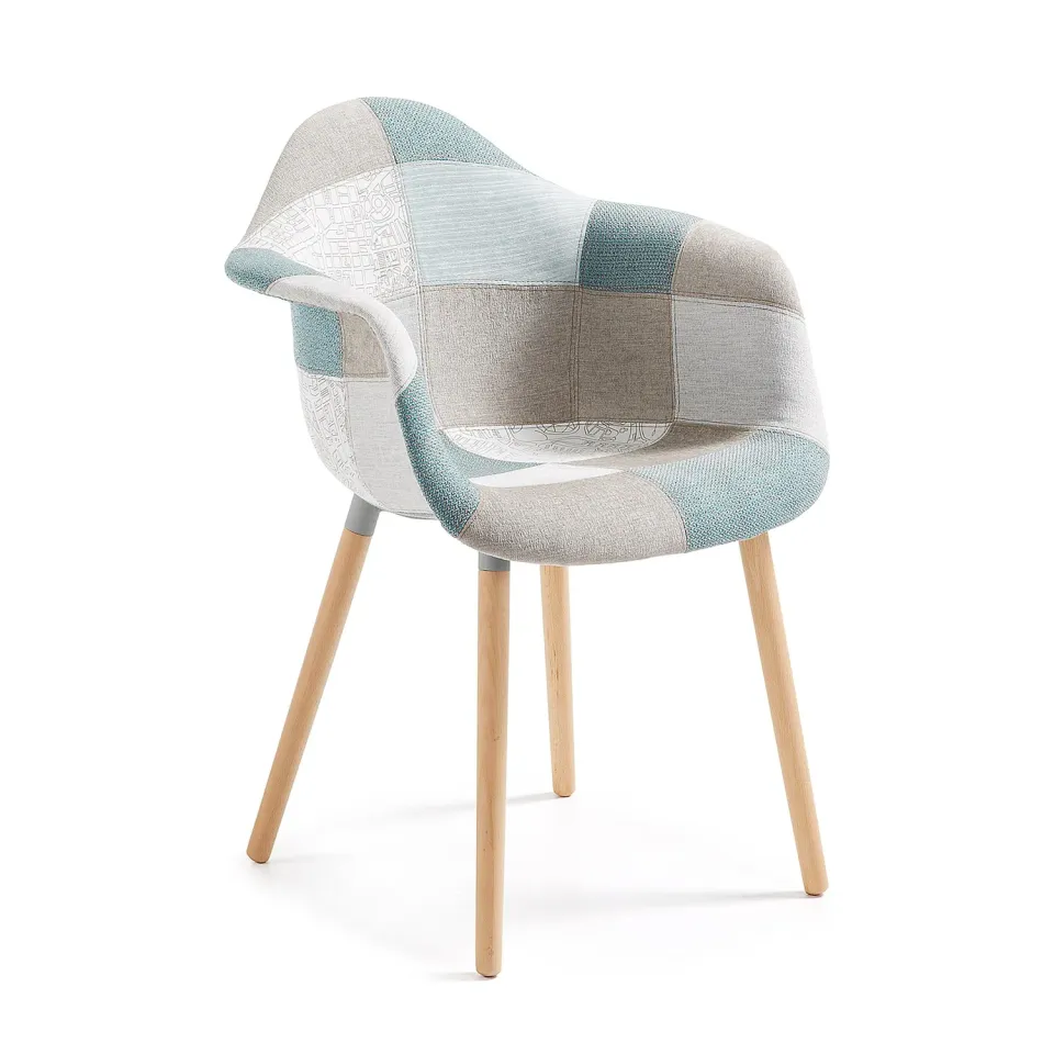 Kave Home Kevya Esszimmerstuhl Patchwork