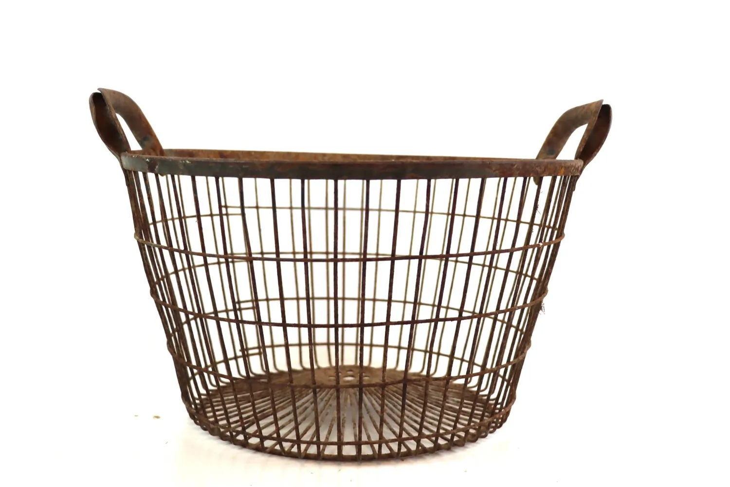 Mon Ami(e) Vintage Erntekorb Kartoffelkorb Metall Draht 42cm