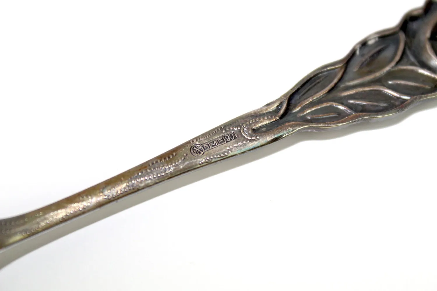 Mon Ami(e) Vintage Sahnelöffel versilbert Rosengriff 13,5 cm