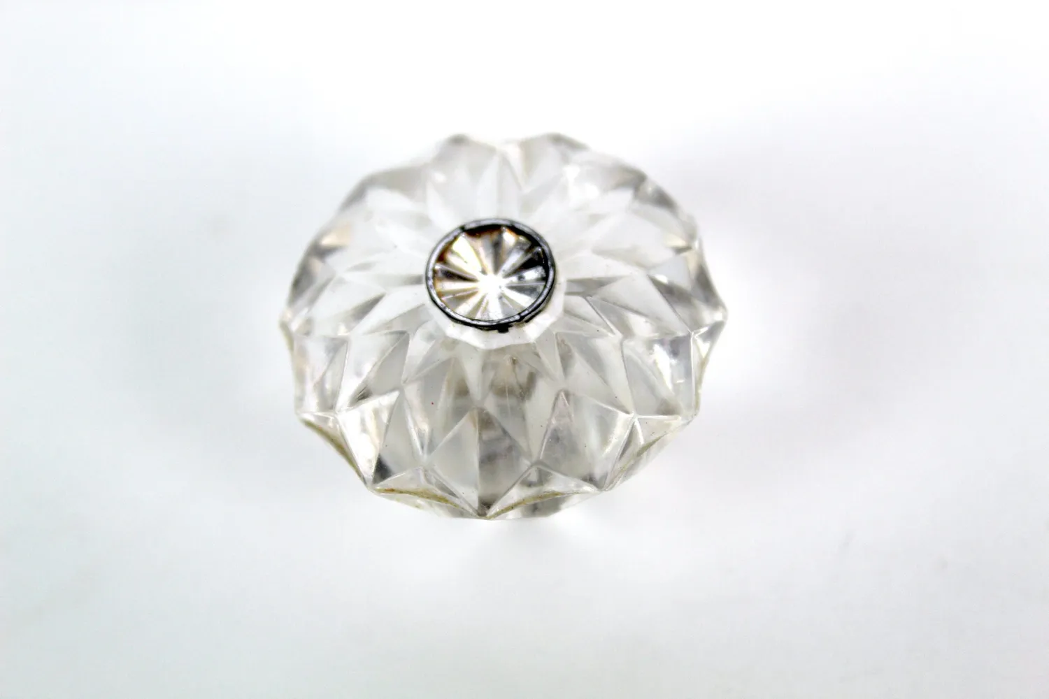 Mon Ami(e) Vintage Möbelknöpfe transparent Kunststoff 10 Stück 3,2cm