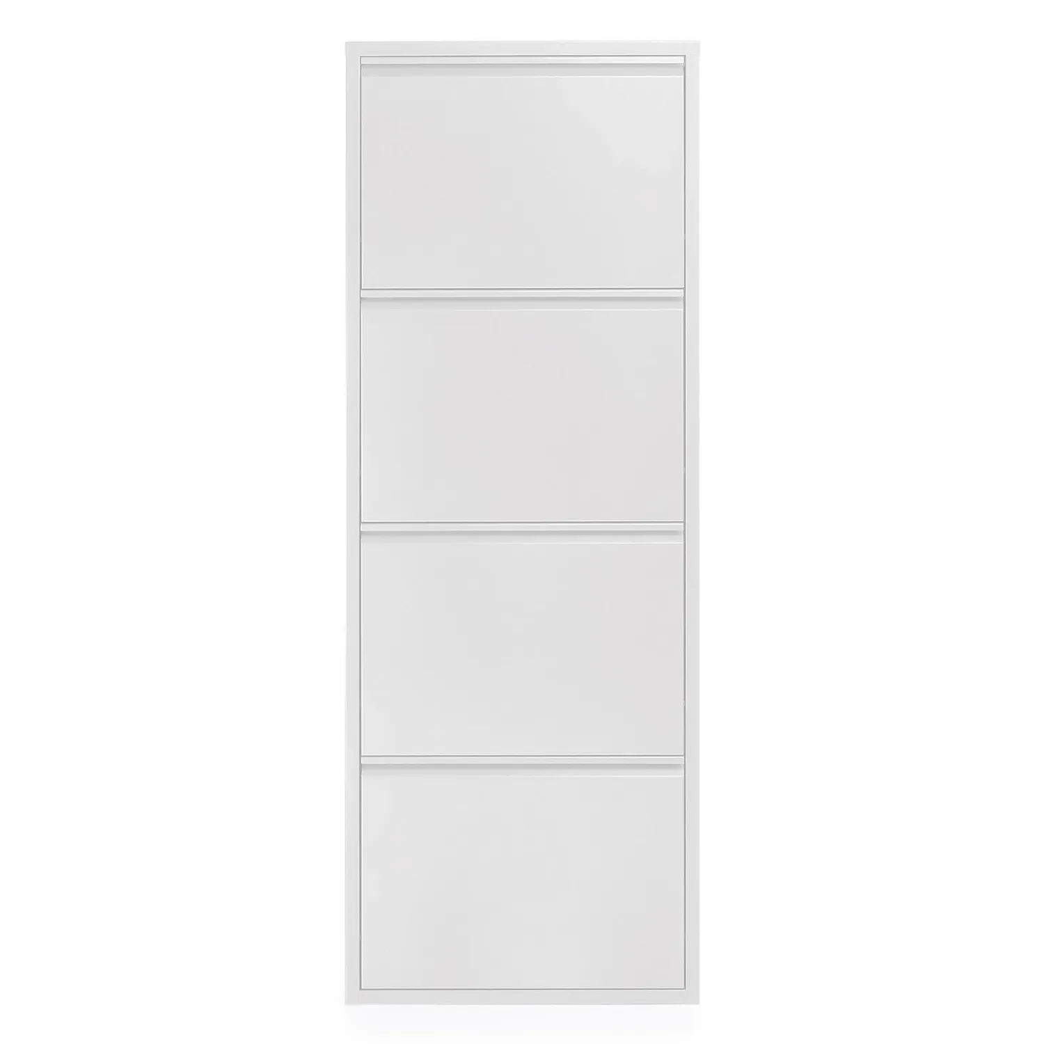Kave Home 8,43E+12 Schuhschrank 4 Türen Weiß Metall