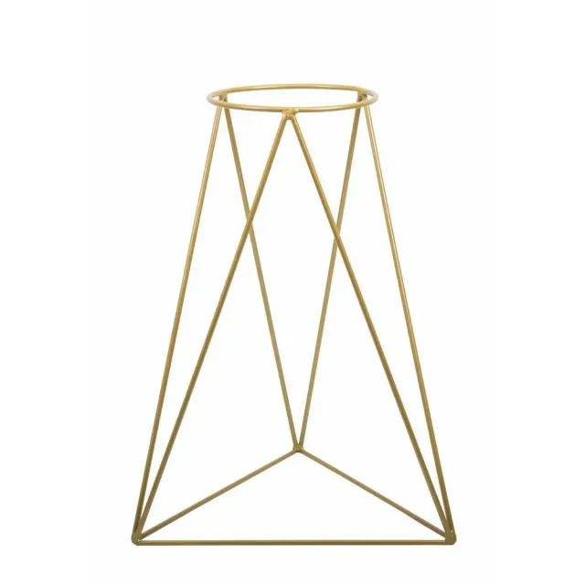 HOWHOMELY Blumentisch 60 cm Gold Metall