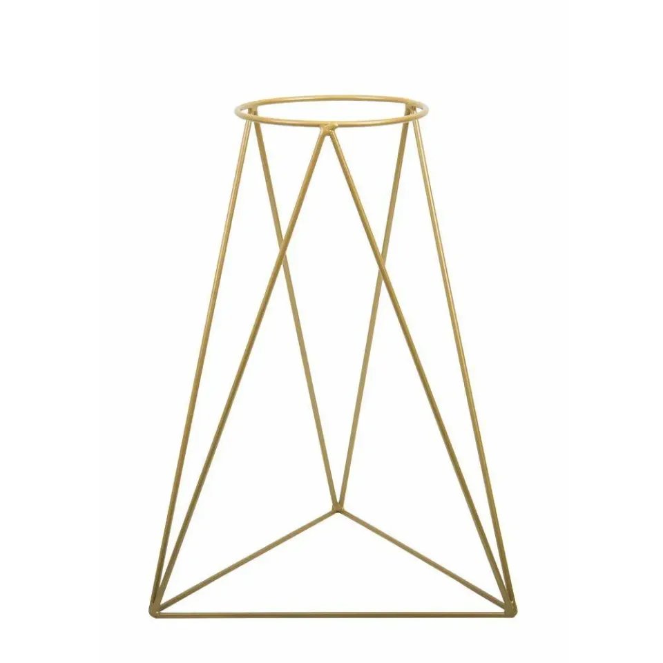 HOWHOMELY Blumentisch 60 cm Gold Metall