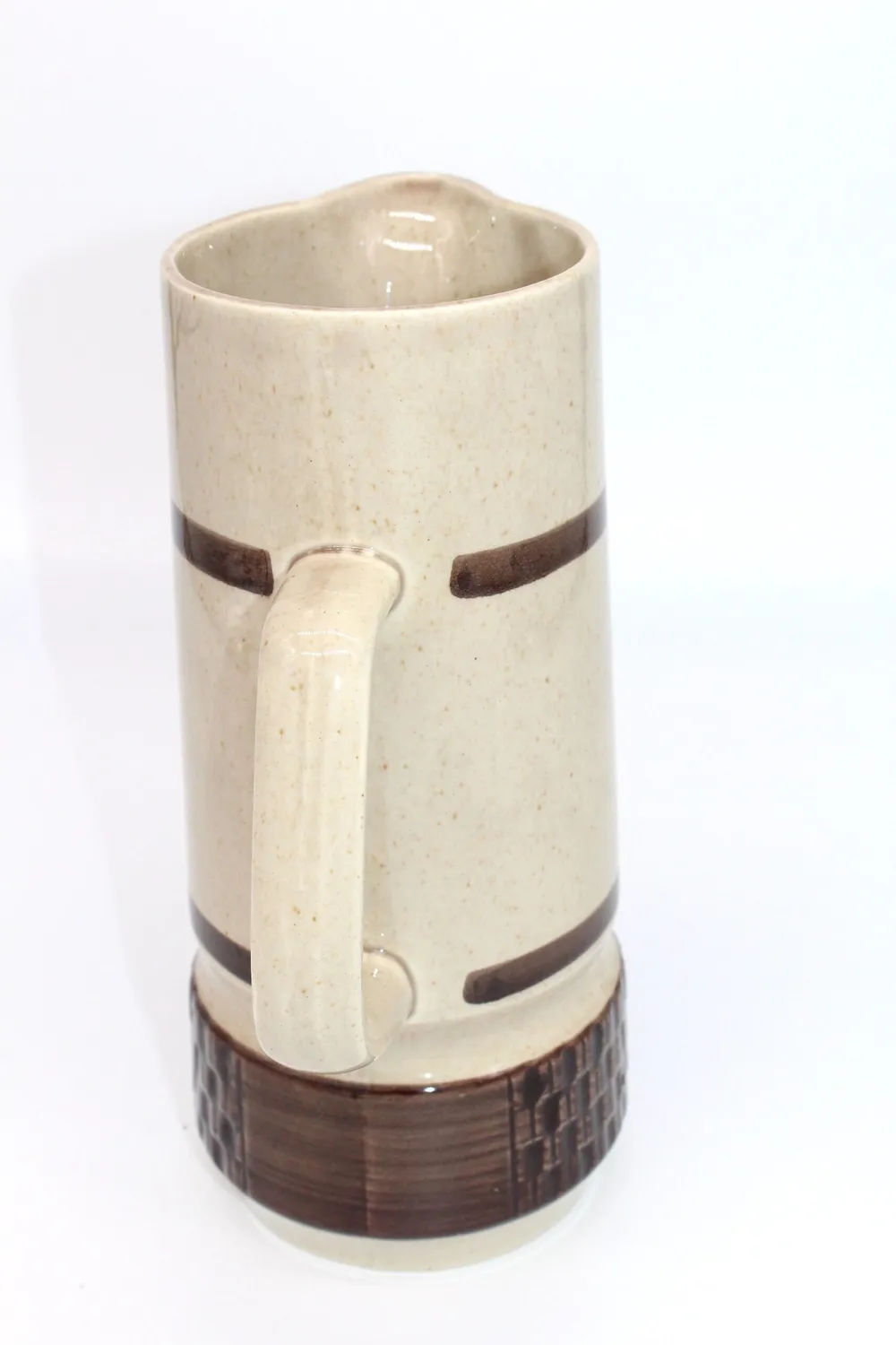 Mon Ami(e) Vintage Kanne Keramik braun-beige 24,5 cm