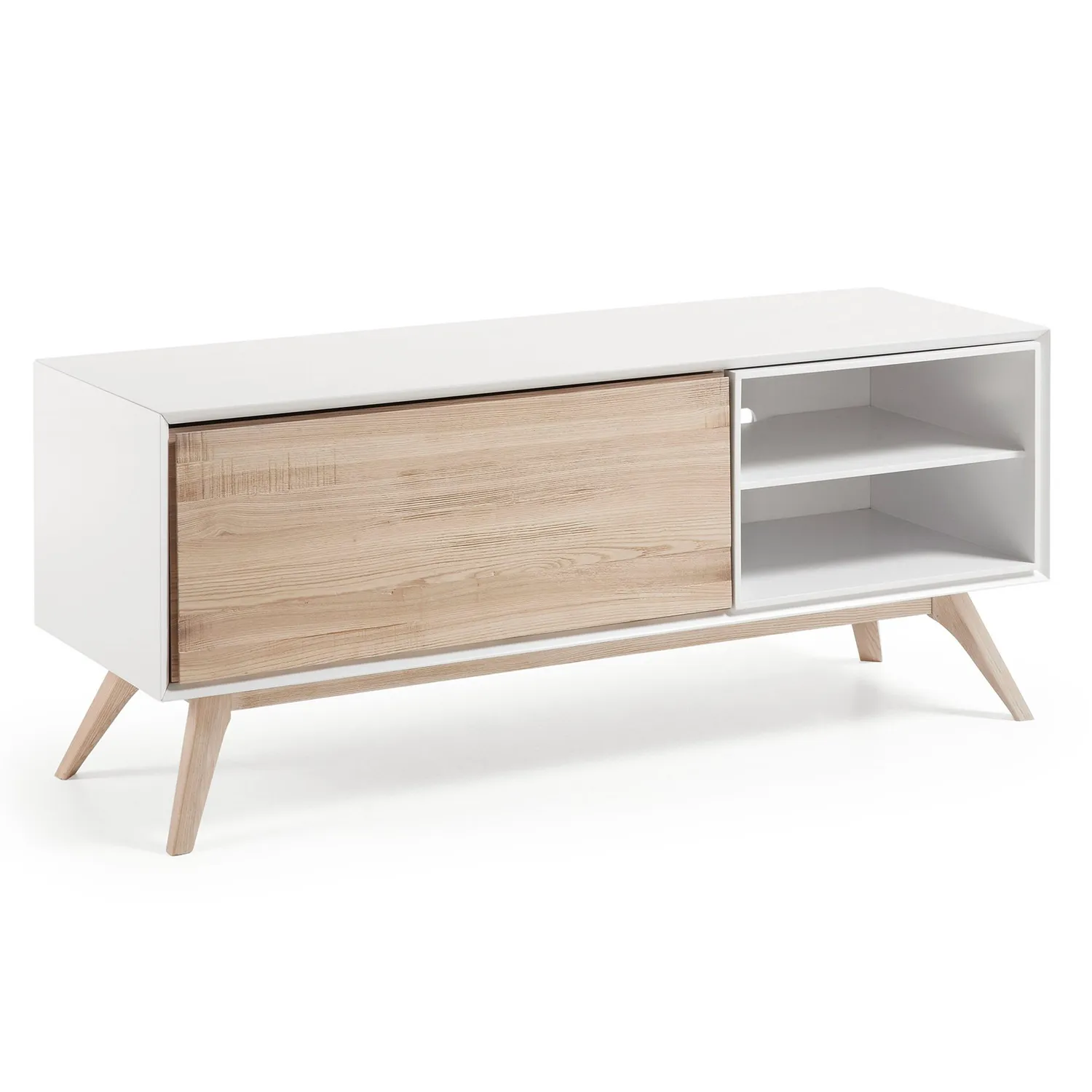 Kave Home Eunice TV-Lowboard weiß Holz