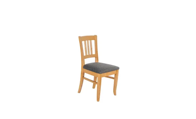 Kundler Home Der Traditionelle Stuhl 2er Set Grau Massivholz