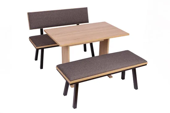 Kundler Home Die Elegante Essgruppe 3-tlg mit Säulentisch