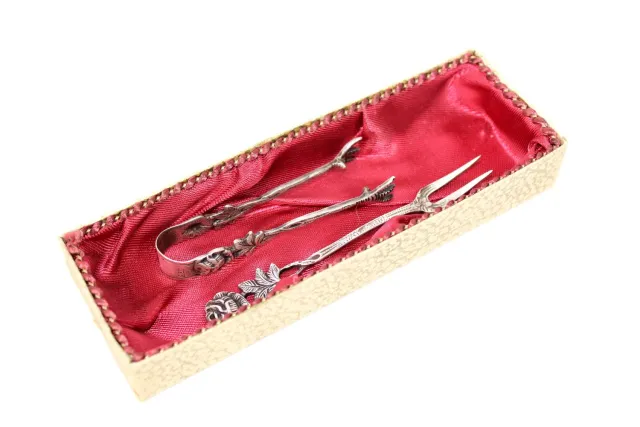 Mon Ami(e) Vintage Besteck Rosengriff 800er Silber 2-teilig