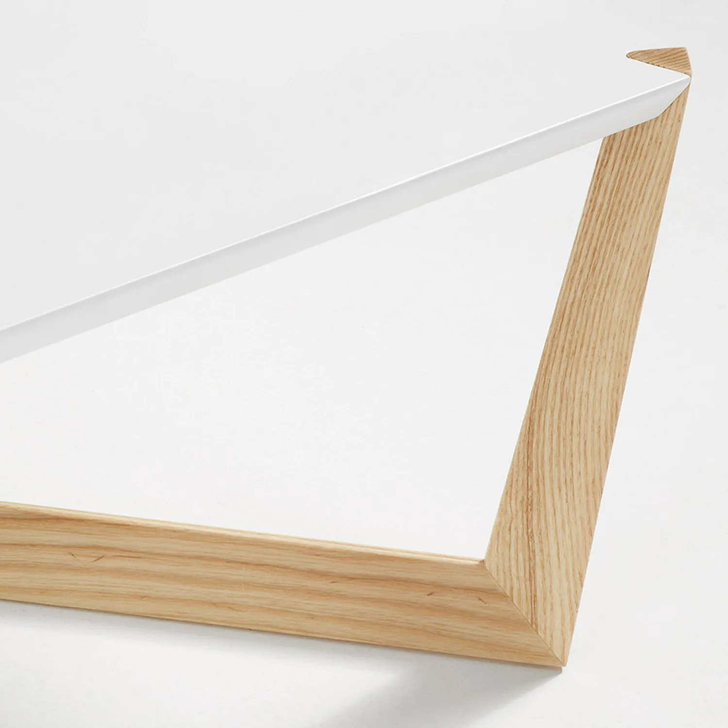 Kave Home Wave Couchtisch weiß 120x60 cm Esche