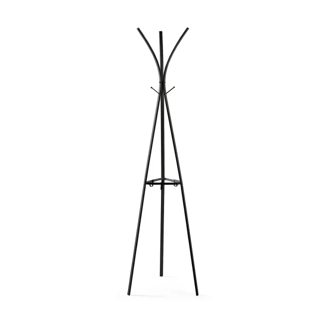 Kave Home Stearn Kleiderständer schwarz 183 cm Stahl