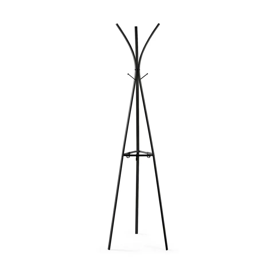 Kave Home Stearn Kleiderständer schwarz 183 cm Stahl