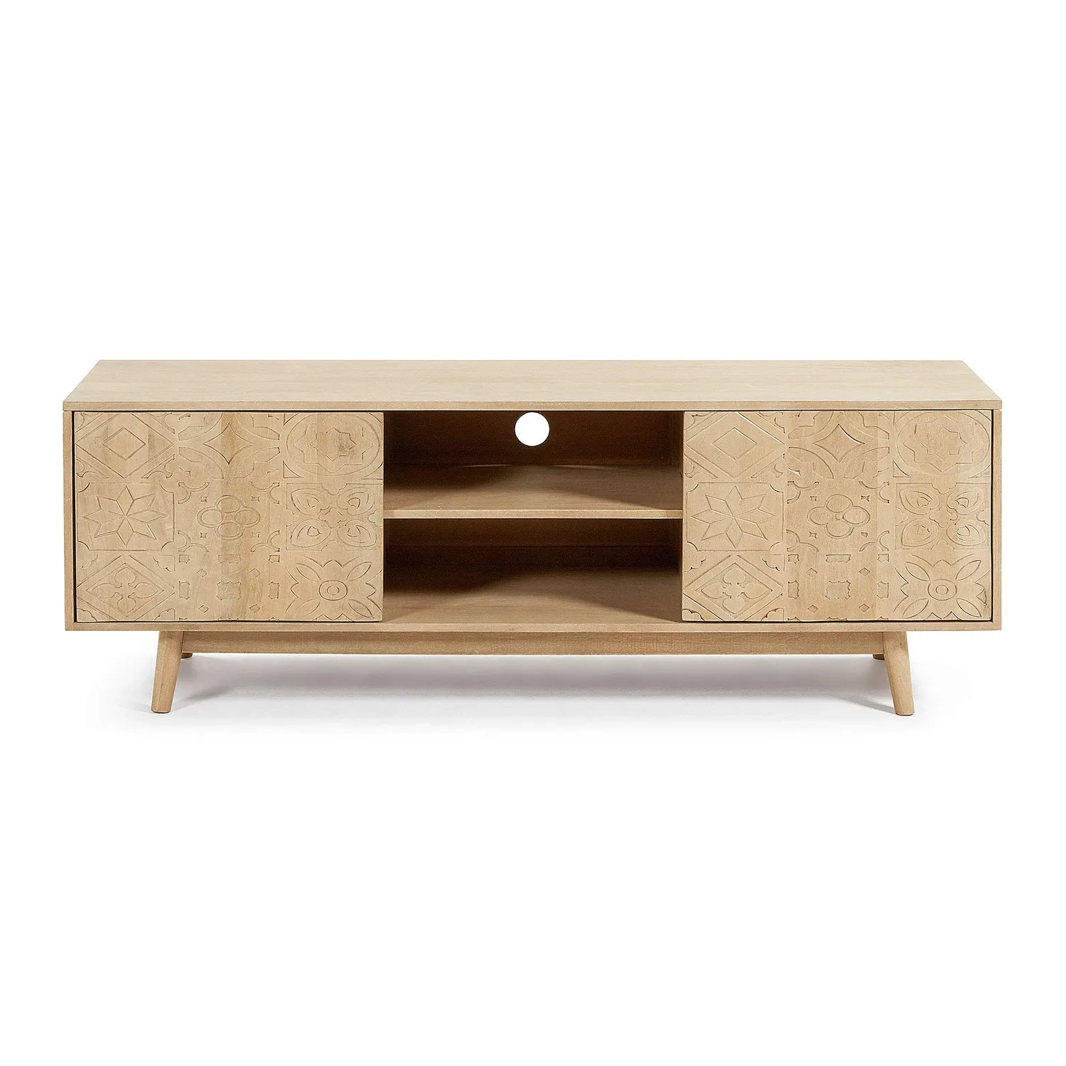 Kave Home Seleb TV-Lowboard 160 cm Mangoholz 2-türig