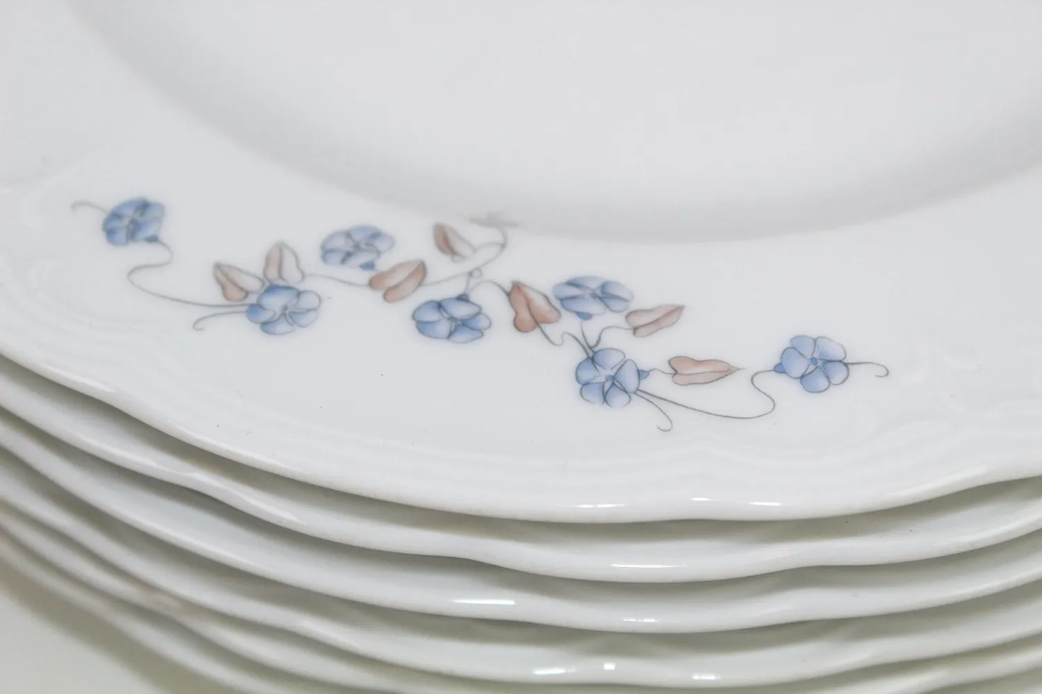 Mon Ami(e) Vintage Set aus 6 flachen Tellern Seltmann Weiden Julia