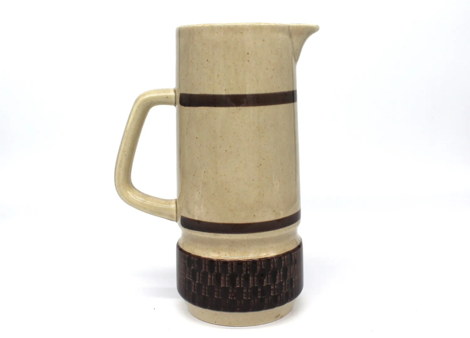 Mon Ami(e) Vintage Kanne Keramik braun-beige 24,5 cm