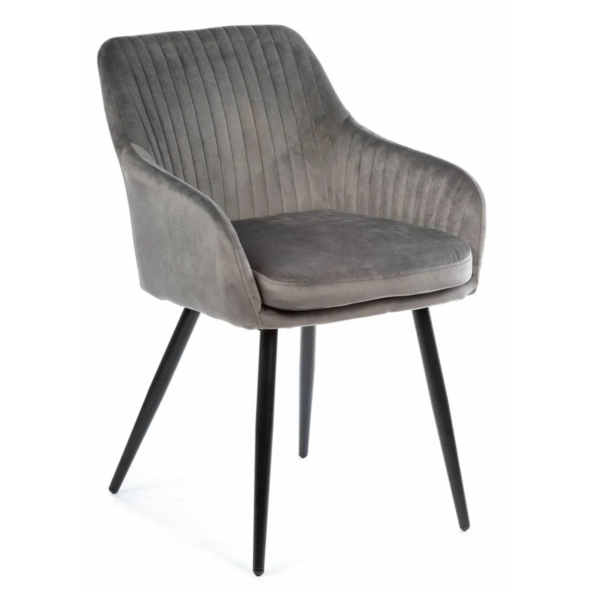 HOWHOMELY Lenti Stuhl Samt Metall