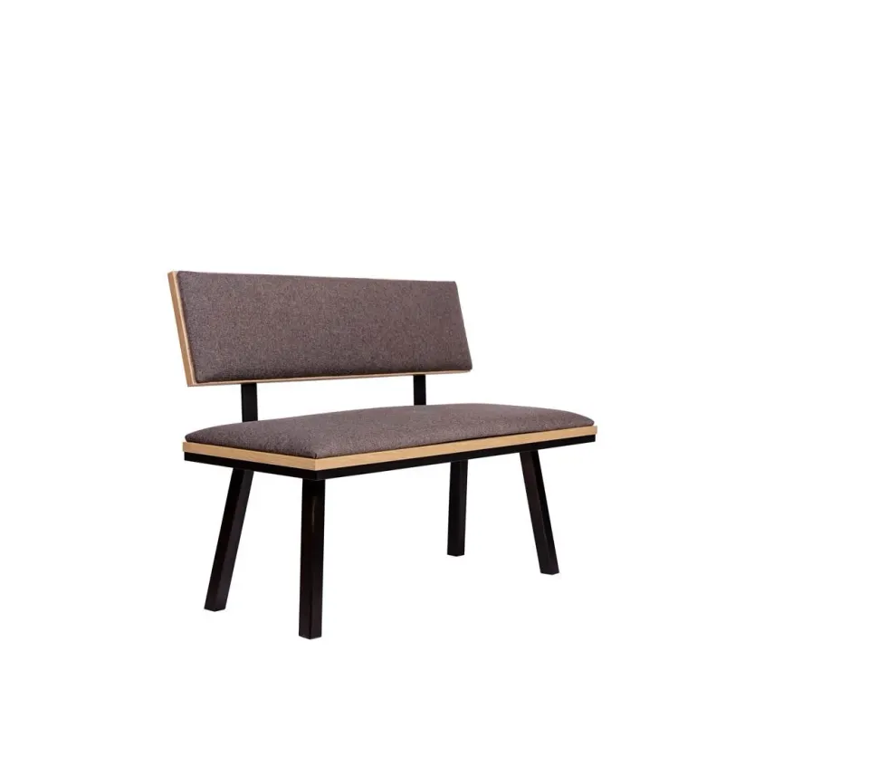 Kundler Home Die Elegante Sitzbank 125cm mit Lehne