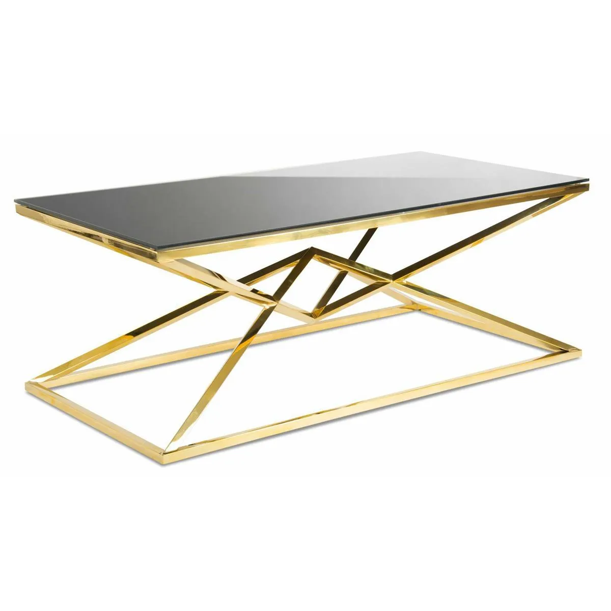 HOWHOMELY Diamanto Beistelltisch Glas