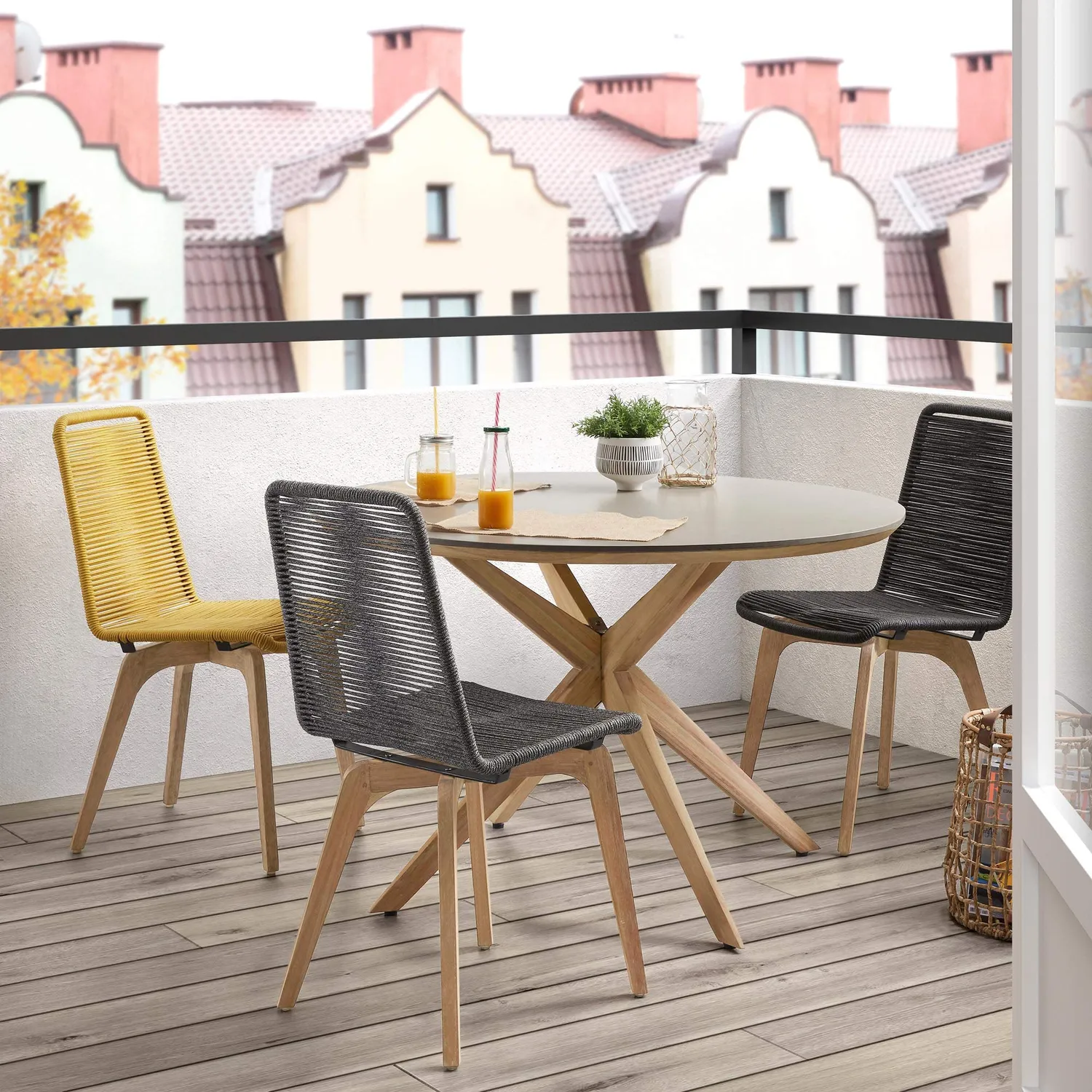 Kave Home Juliette Esstisch rund 120 cm grau