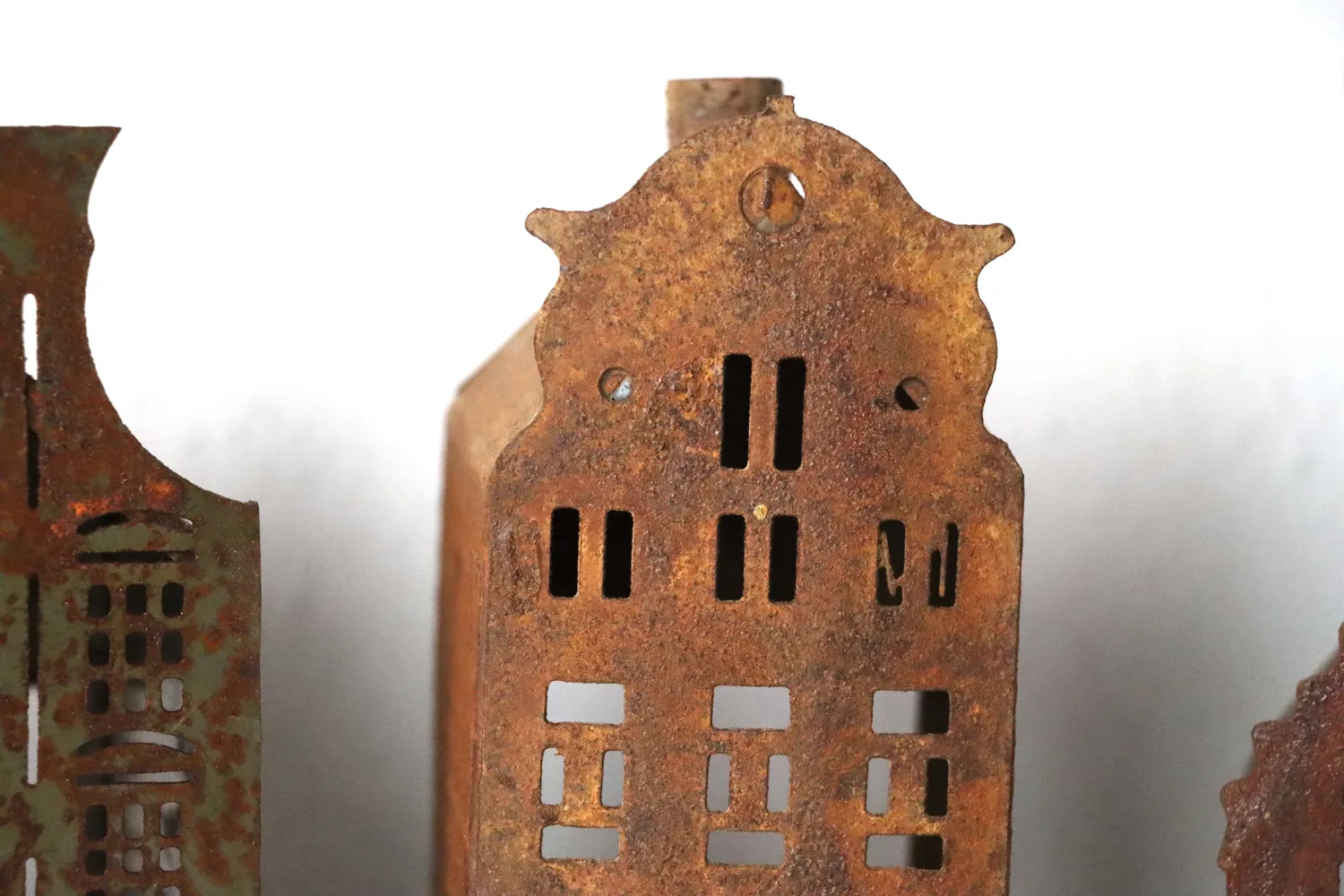 Mon Ami(e) Vintage Holland-Häuser „Amsterdam“ aus Metall 3er Set