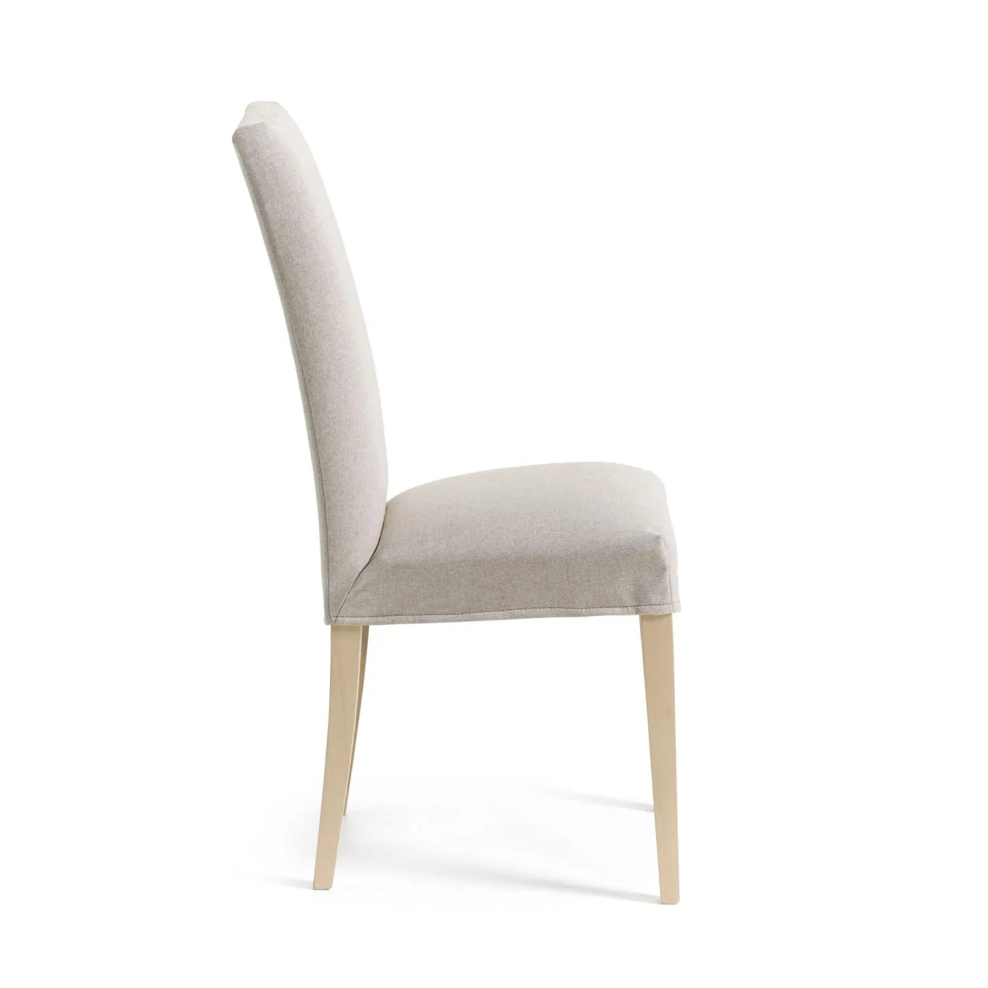Kave Home Freda Esszimmerstuhl beige abnehmbar Buche