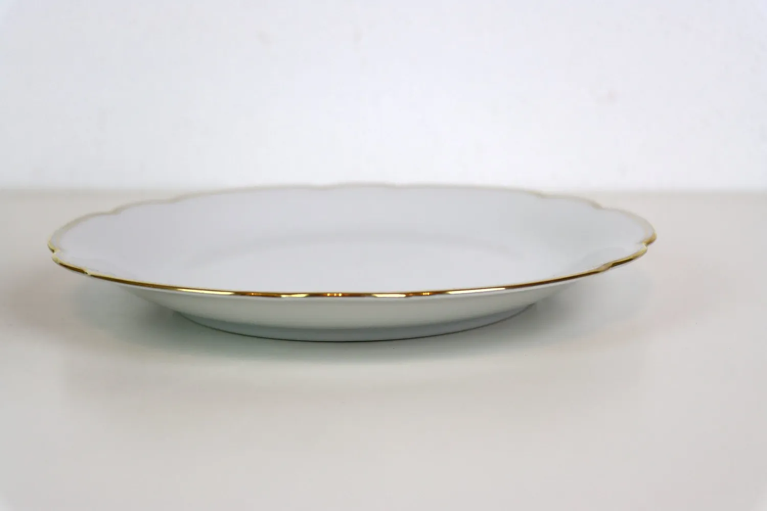 Mon Ami(e) Vintage Goldrandteller flach 24 cm ohne Innenrand