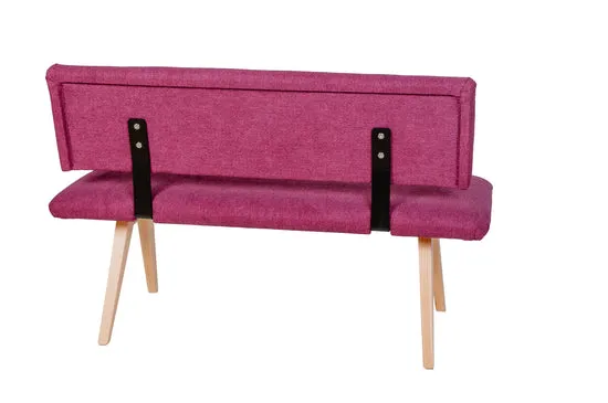 Kundler Home Die Natürliche Sitzbank 125 cm mit Lehne