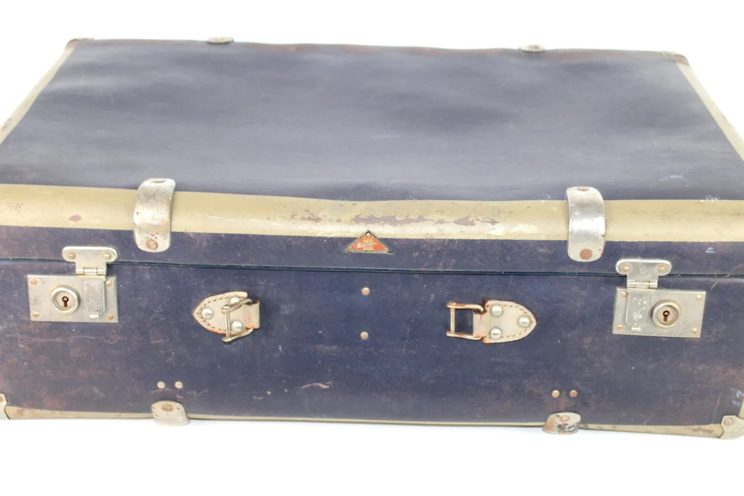 Mon Ami(e) Vintage Koffer blau Vintage-Koffer 70,5 cm Shabby-Charm