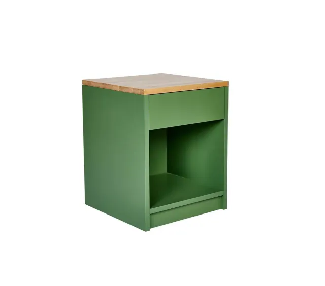 Kundler Home Nachttisch mit Schublade 40x40 cm